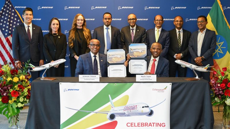 Ethiopian Airlines Converts Options of Six Boeing 787 Dreamliner Airplanes into Firm Orders