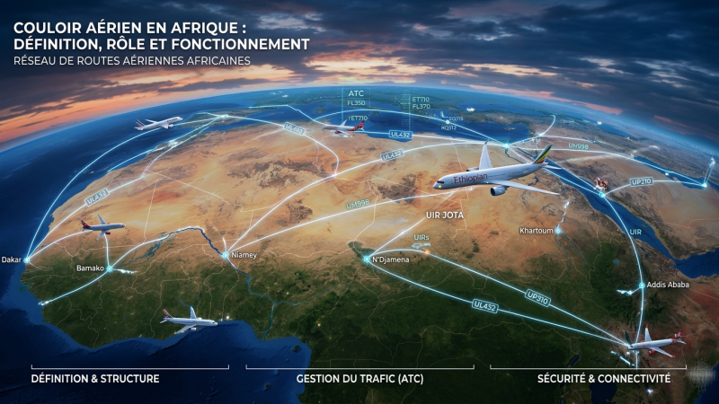 Couloir aérien en Afrique : définition, rôle et fonctionnement